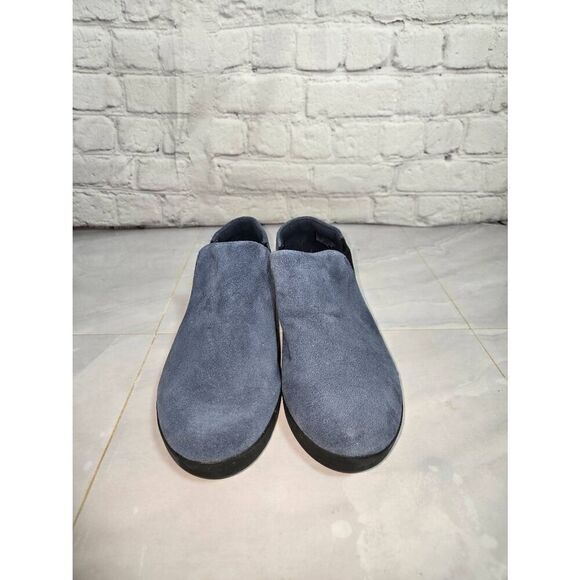 Fitflop SuperComff Women's Size 5 Blue Faux Suede Slip On Wedge - Picture 1 of 7